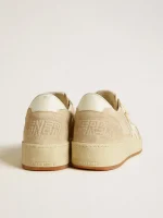 Golden Goose Ball Star 2 in beige suede with white leather star and heel tab | ggoose.org
