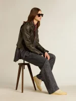 Golden Goose Ball Star LTD with vanilla canvas star and leather heel tab | ggoose.org