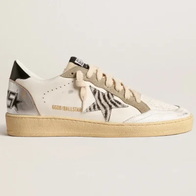 Ball Star LTD with zebra-print star and metallic leather insert | ggoose.org