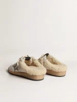 Golden Goose Ball Star Sabots with glitter star and shearling lining | ggoose.org