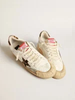 Golden Goose Ball Star in nappa with leopard-print pony skin star and heel tab | ggoose.org