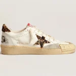 Golden Goose Ball Star in nappa with leopard-print pony skin star and heel tab | ggoose.org