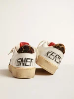 Golden Goose Ball Star in nappa with leopard-print pony skin star and heel tab | ggoose.org