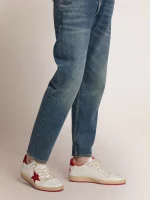 Golden Goose Men's Ball Star in white leather | ggoose.org