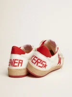Golden Goose Men's Ball Star in white leather | ggoose.org
