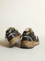 Golden Goose Men's Dad-Star in black mesh and nappa with ice-colored star | ggoose.org