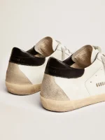 Golden Goose Men's Super-Star with black heel tab and metal stud lettering | ggoose.org