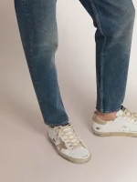Golden Goose Men's Super-Star with gold sparkle foxing and lettering | ggoose.org
