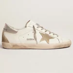 Golden Goose Men's Super-Star with silver heel tab and lettering | ggoose.org