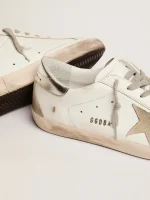 Golden Goose Men's Super-Star with silver heel tab and lettering | ggoose.org