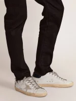 Golden Goose Men's Super-Star with suede star and blue heel tab | ggoose.org