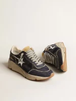Running Sole in blue nylon with white printed | ggoose.org