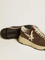 Running Sole in nylon and leather with TPU star and nubuck heel tab | ggoose.org