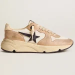 Running Sole in nylon and nubuck with dark blue suede star | ggoose.org