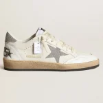 White Ball Star with a Swarovski crystal star and heel tab | ggoose.org