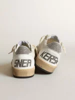 White Ball Star with a Swarovski crystal star and heel tab | ggoose.org