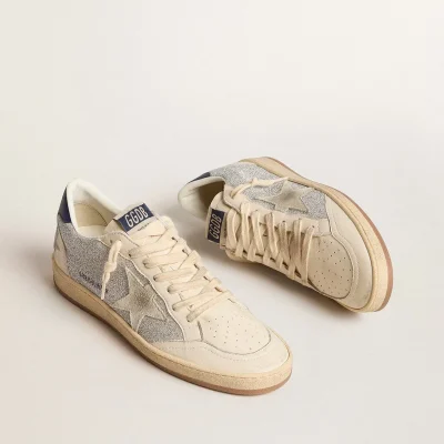 Golden Goose Women's Ball Star LTD in Swarovski crystals and leather with white suede star | ggoose.org