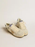Golden Goose Women’s Ball Star LTD in nappa and suede with glitter star and black heel tab | ggoose.org