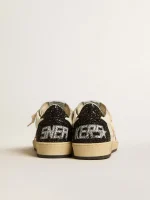 Golden Goose Women’s Ball Star LTD in nappa and suede with glitter star and black heel tab | ggoose.org