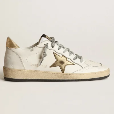 Golden Goose Women's Ball Star with gold star and heel tab | ggoose.org