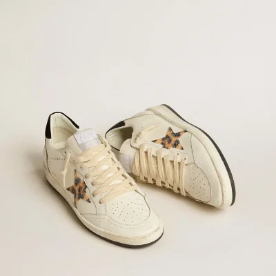 Golden Goose Women’s Ball Star with leopard-print star embellished with Swarovski crystal | ggoose.org