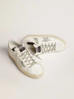 Golden Goose Women's Hi Star with star and metallic silver heel | ggoose.org