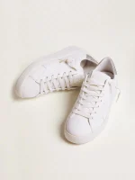 Golden Goose Pure Star Glitter White Silver (Women's) | ggoose.org
