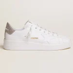 Golden Goose Pure Star Glitter White Silver (Women's) | ggoose.org