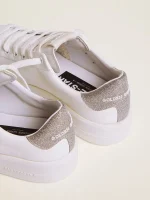 Golden Goose Pure Star Glitter White Silver (Women's) | ggoose.org
