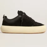 Women's Space-Star Cube in black suede with perforated star | ggoose.org