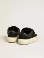 Women's Space-Star Cube in black suede with perforated star | ggoose.org