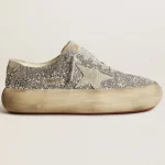 Women's Space-Star in silver glitter with ice-gray star | ggoose.org