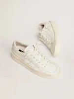 Golden Goose-Women's Stardan in total white leather | ggoose.org