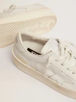 Golden Goose Women's Stardan in total white leather | ggoose.org